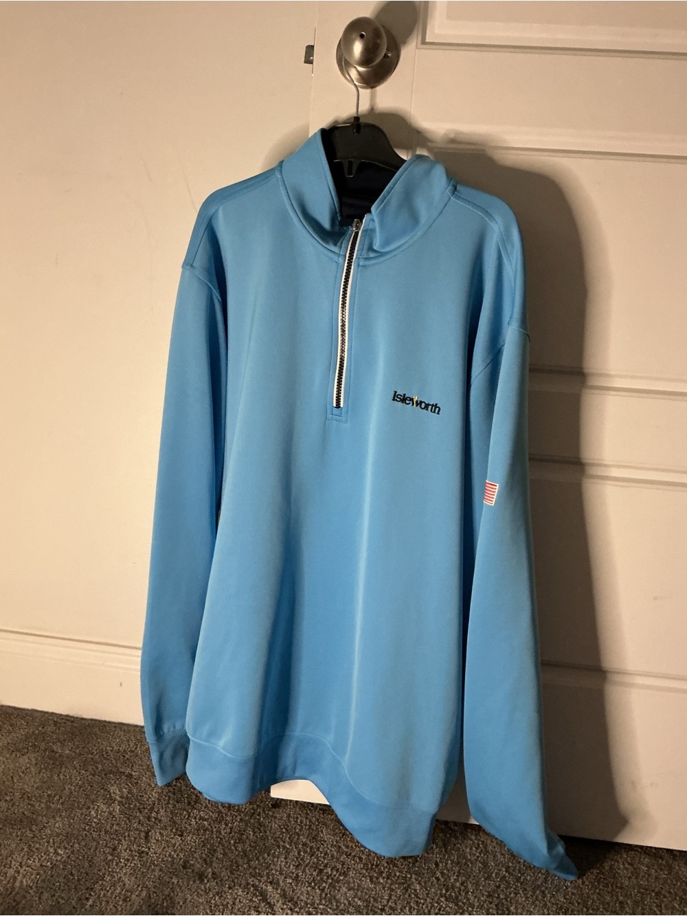 Worth Sky Blue Half-Zip Pullover Sweater